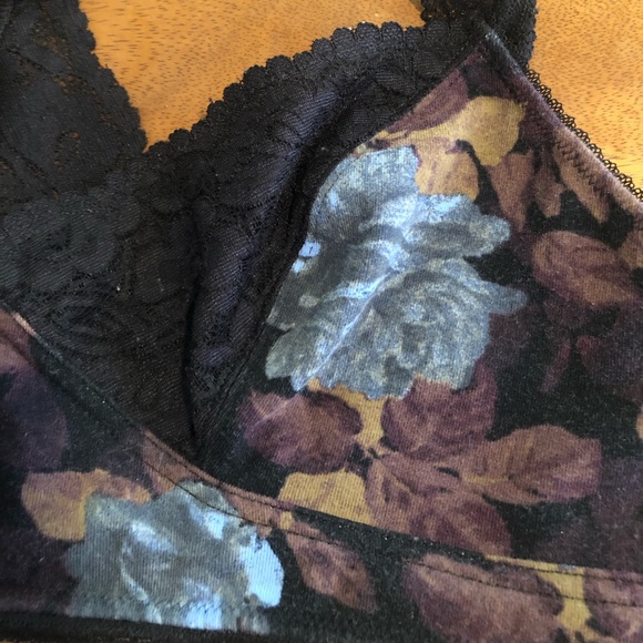 Intimately Free People Black Floral/Lace Bralette - Picture 2 of 3